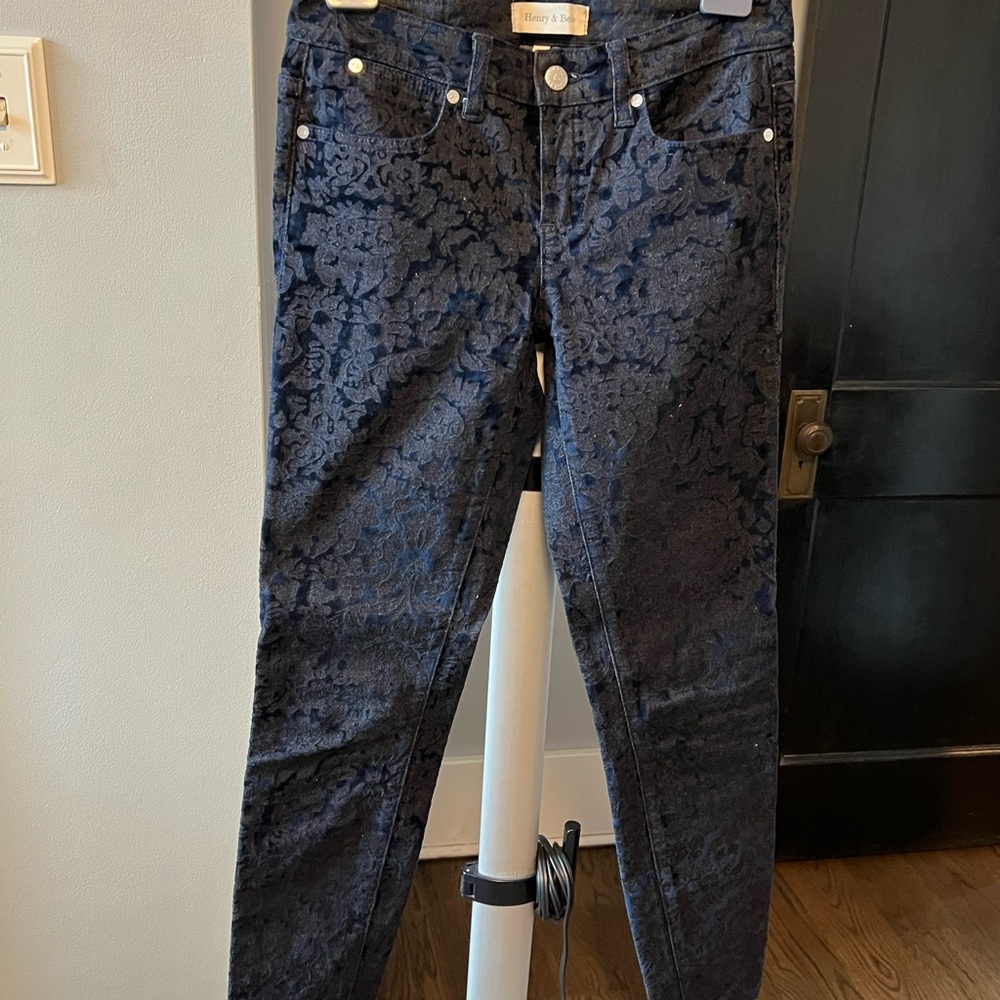 Henry & Belle Flower Detail Skinny Jean